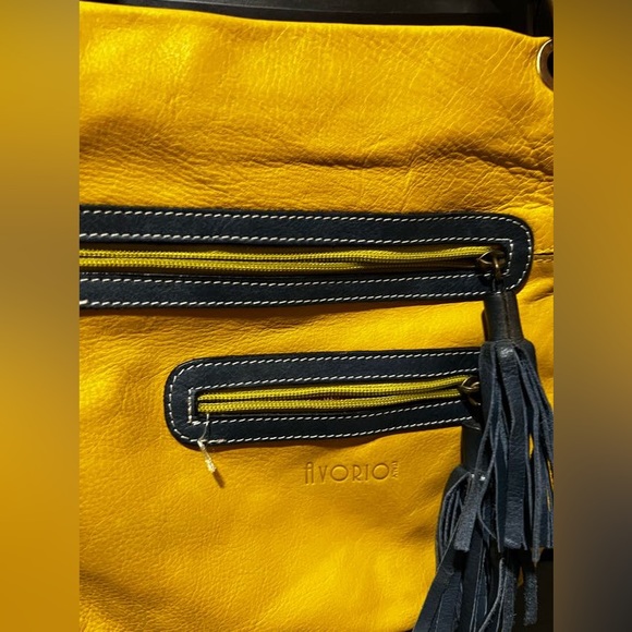 Mustard yellow Avorio crossbody bag - Picture 4 of 6